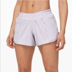 LULULEMON HOTTY HOT LILAC SHORTS